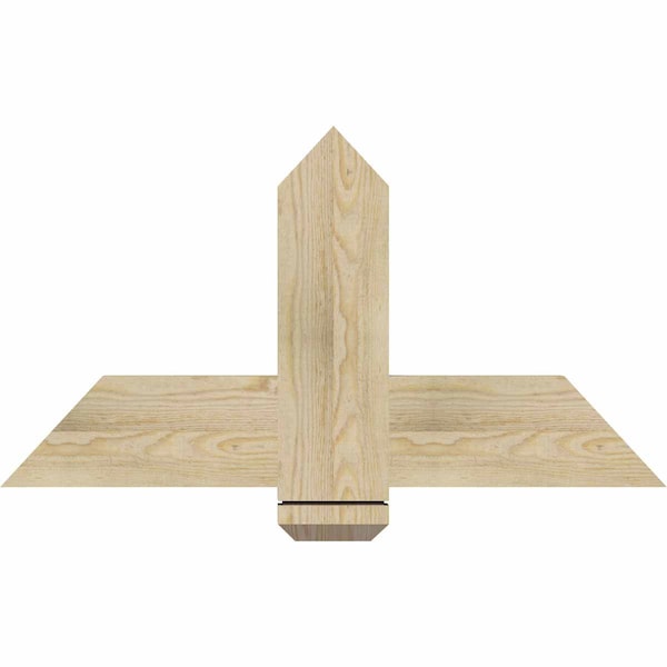 Ekena Millwork Eugene Rough Sawn Timber Gable Bracket, Douglas Fir, 36"W x 19"H x 2"D x 6"F, 13/12 Pitch GBW036X19X0206EUG00RDF - main